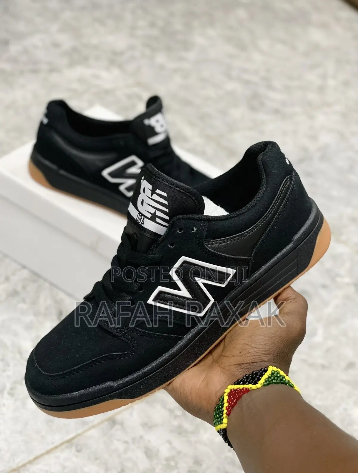Original Black/White/Brown New Balance Numeric 480 Sneakers