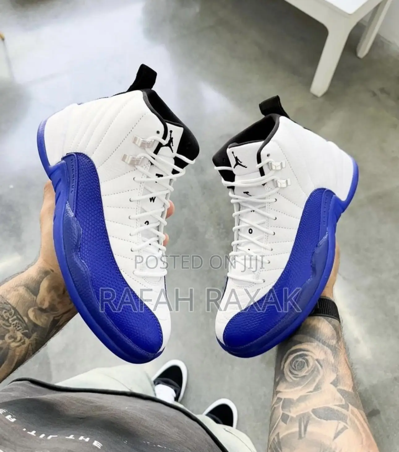 Original Blue/White Air Jordan 12 Retro Sneaker