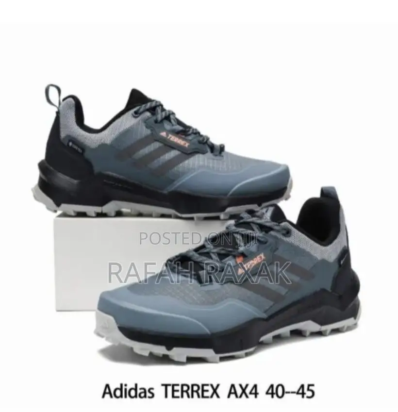 Original Blue Adidas Terrex Gore-Tex AX4 Hiking Sneakers