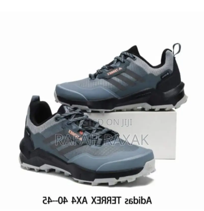 Original Blue Adidas Terrex Gore-Tex AX4 Hiking Sneakers