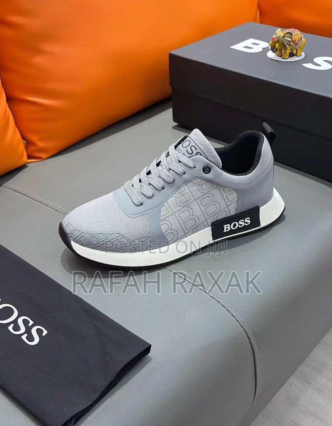 Original Grey Luxury Hugo Boss Casual Sneakers