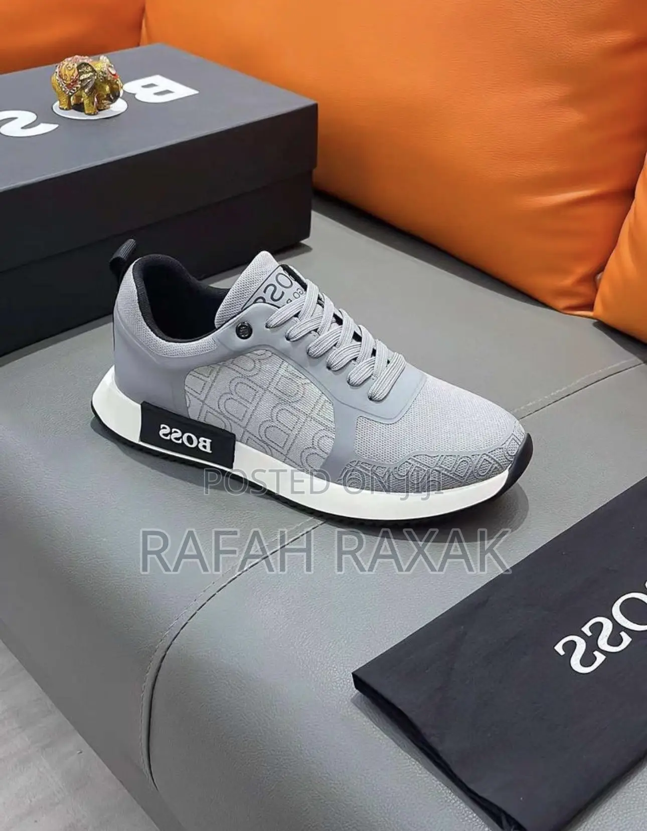 Original Grey Luxury Hugo Boss Casual Sneakers