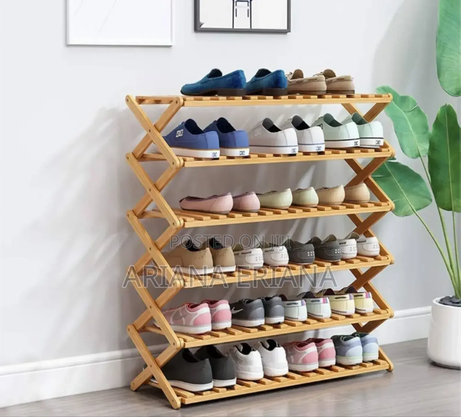 X - Shape 5 Layer Shoe Rack
