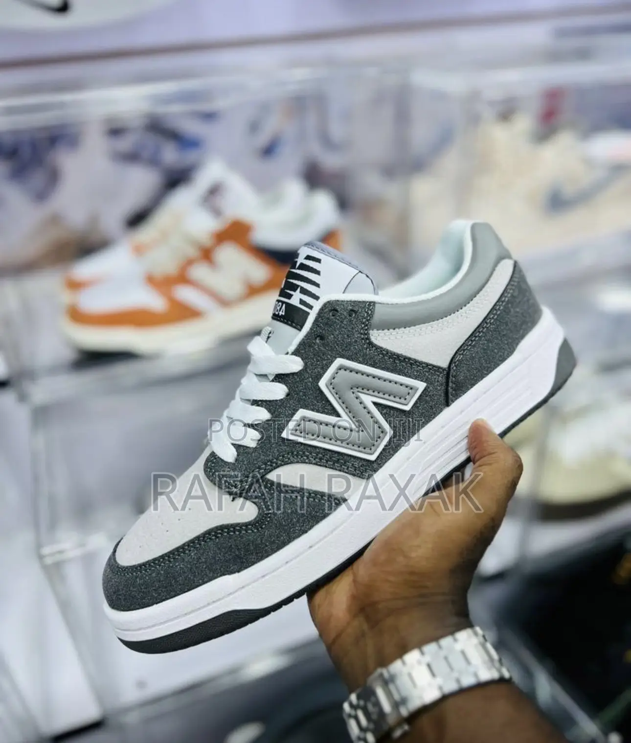 Original Grey/White New Balance 480 Casual Sneakers