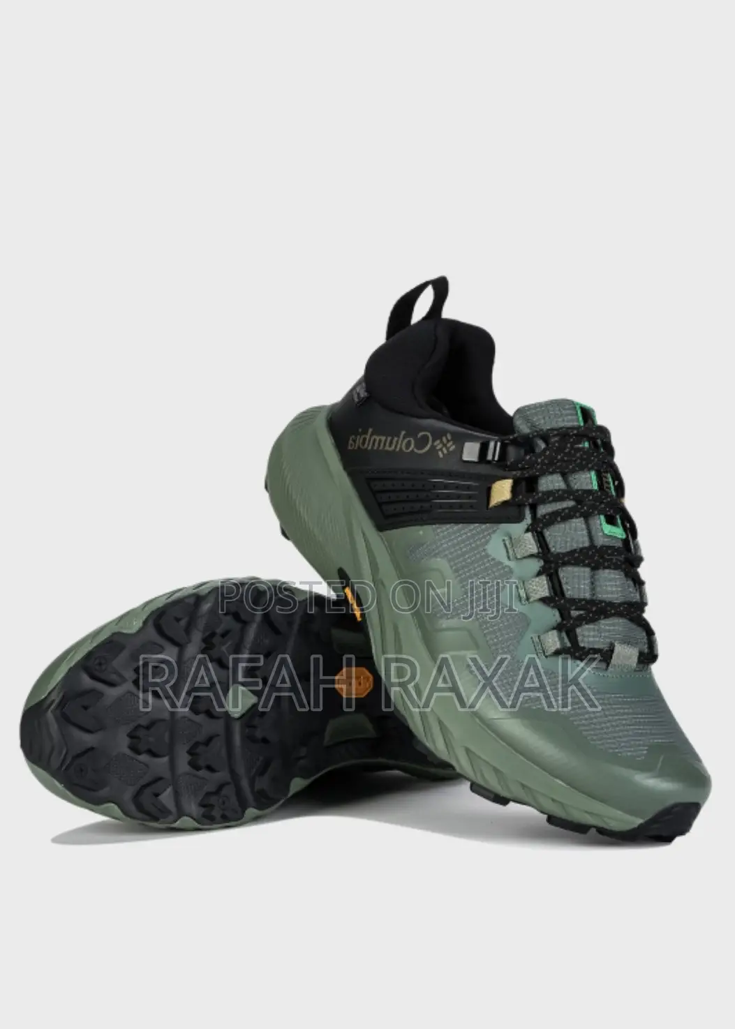 Original Men’S Green Columbia Facet Hiking/Trekking Sneakers