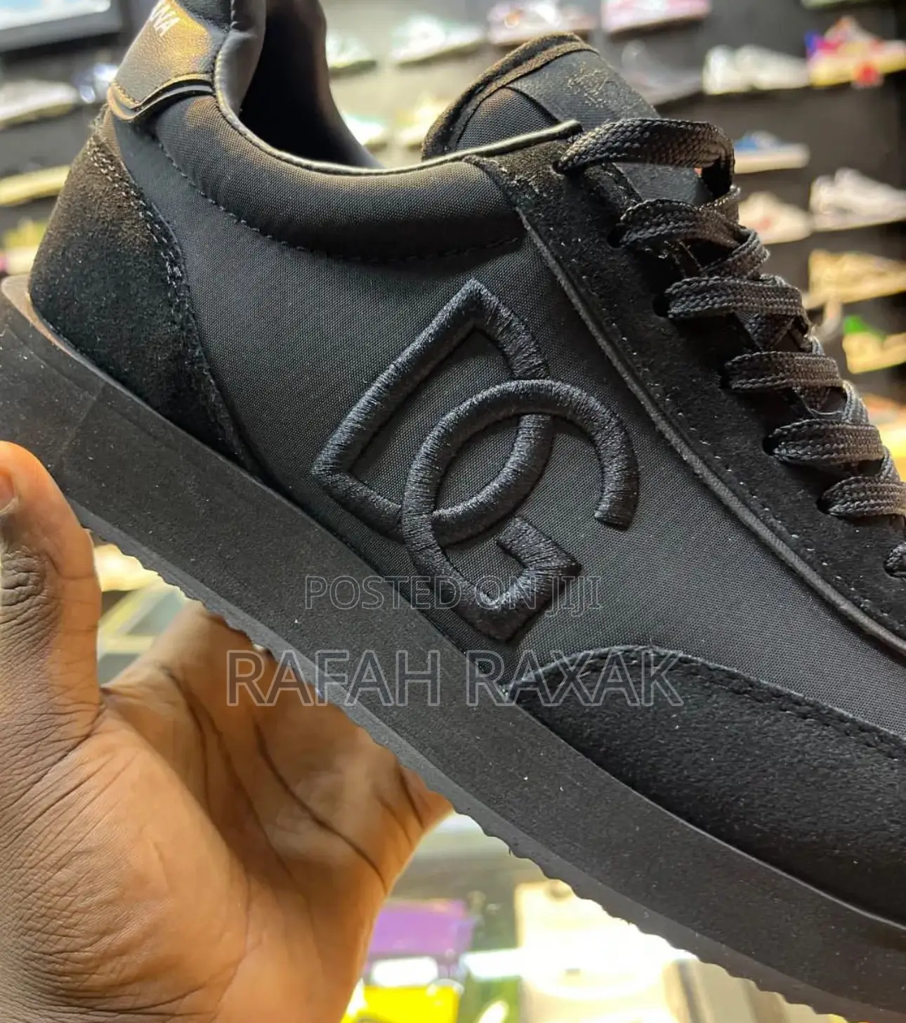 Original Triple Black Dolce Gabbana Luxury Casual Sneakers