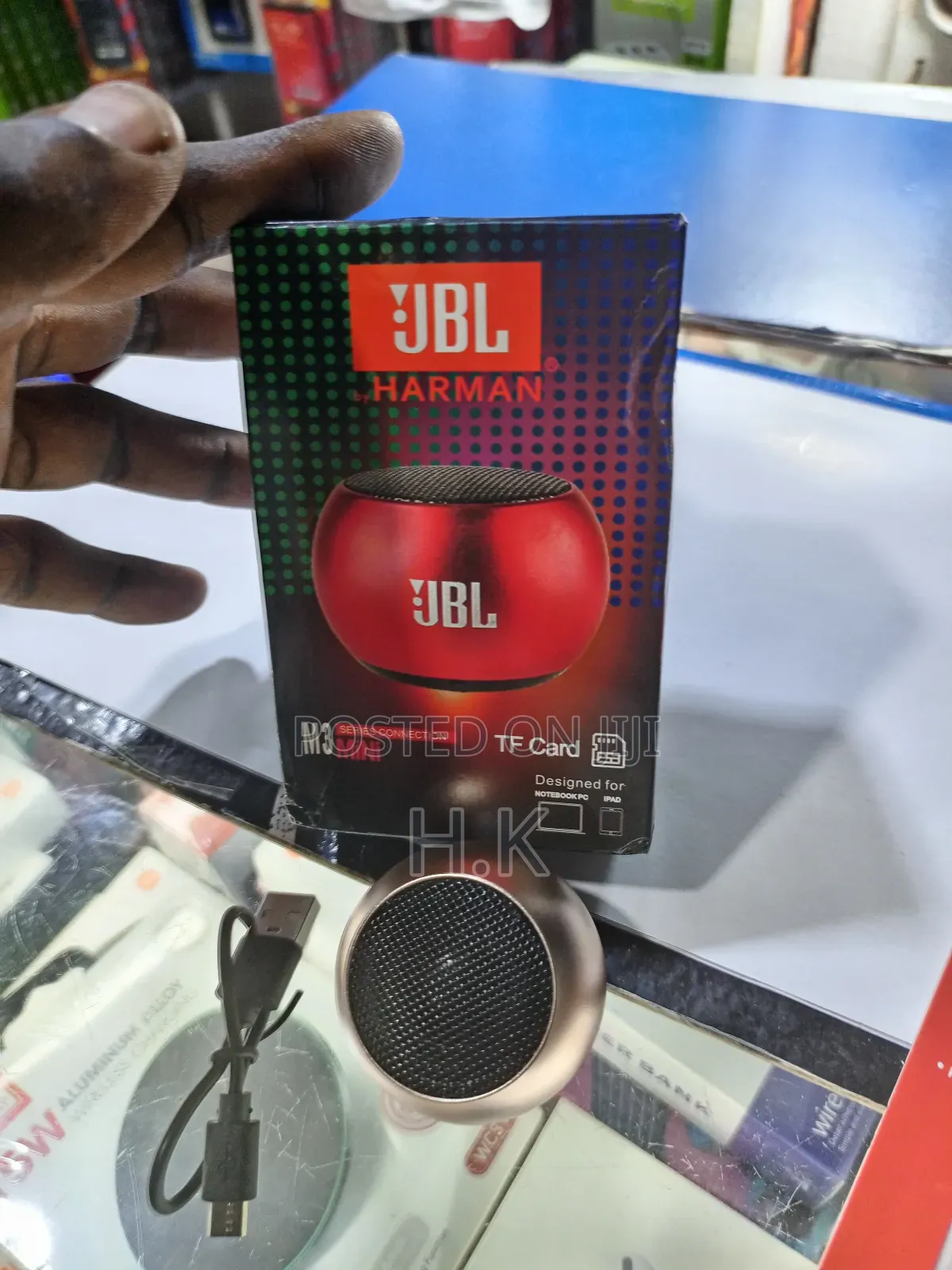 JBL M3 Mini Portable Bluetooth Speaker.