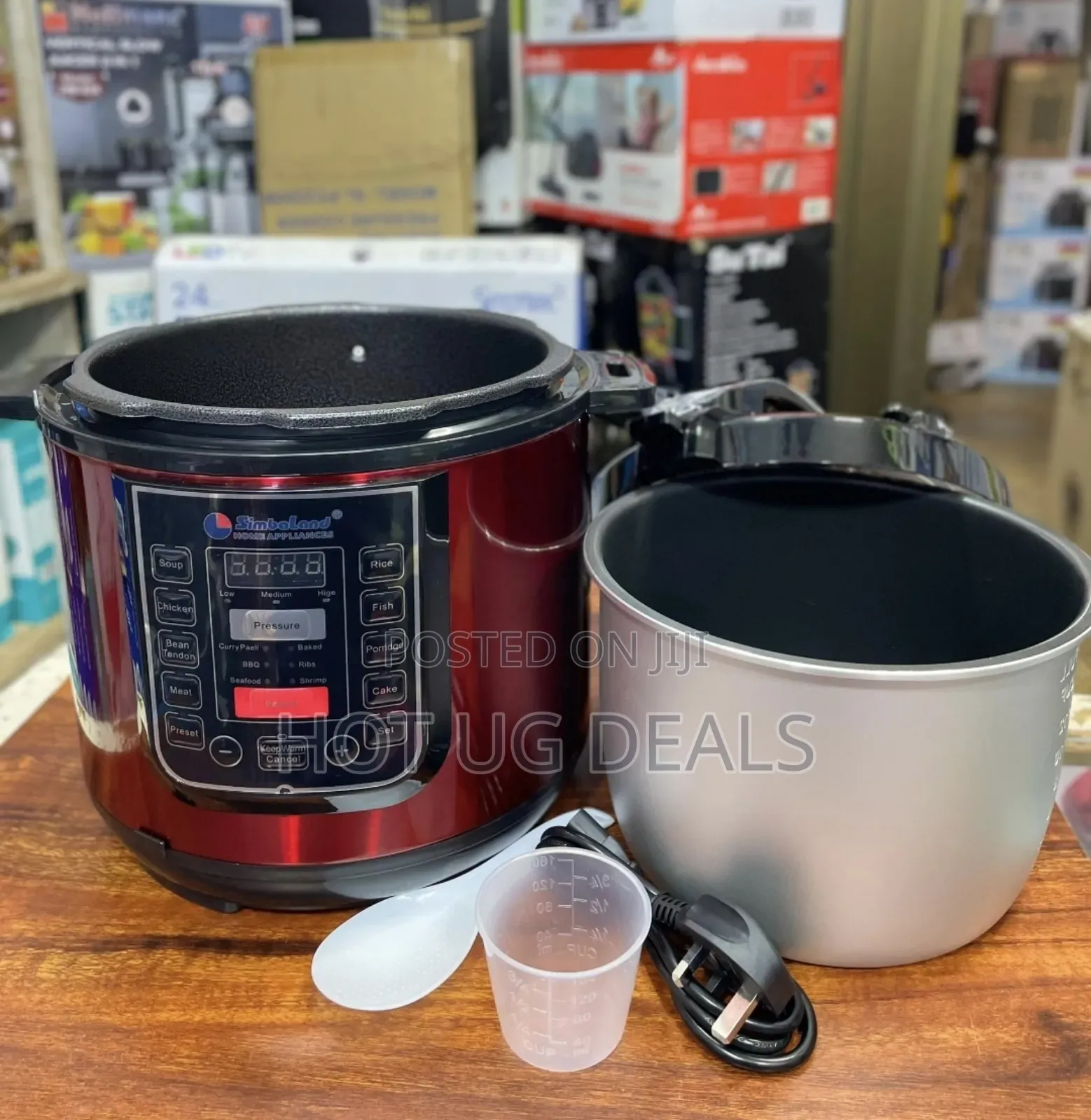 7L Simbaland Electric Pressure Cooker Digital-Multicolour