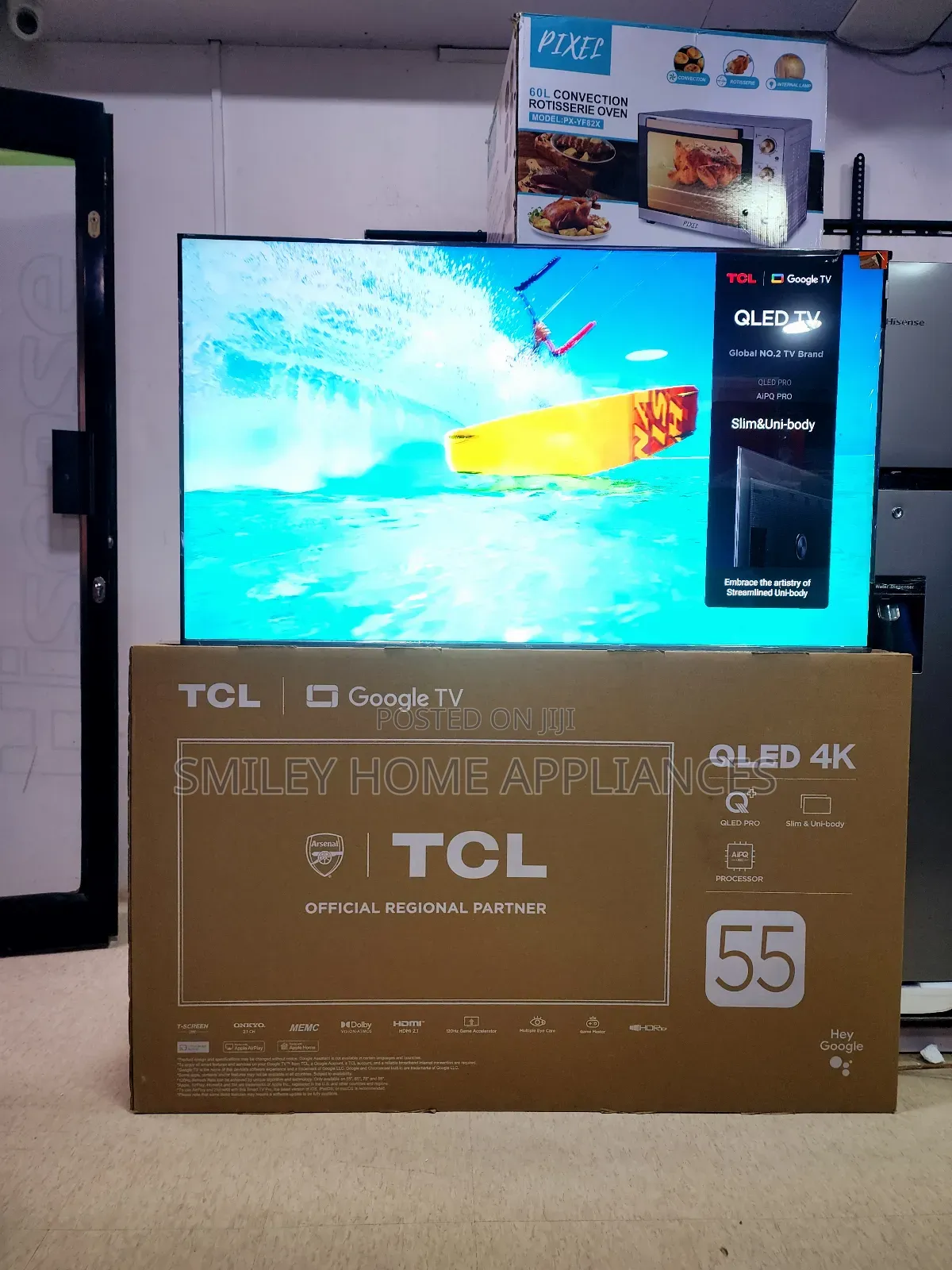 TCL Google QLED 55inches Smart Tv With Subwoofer Speaker
