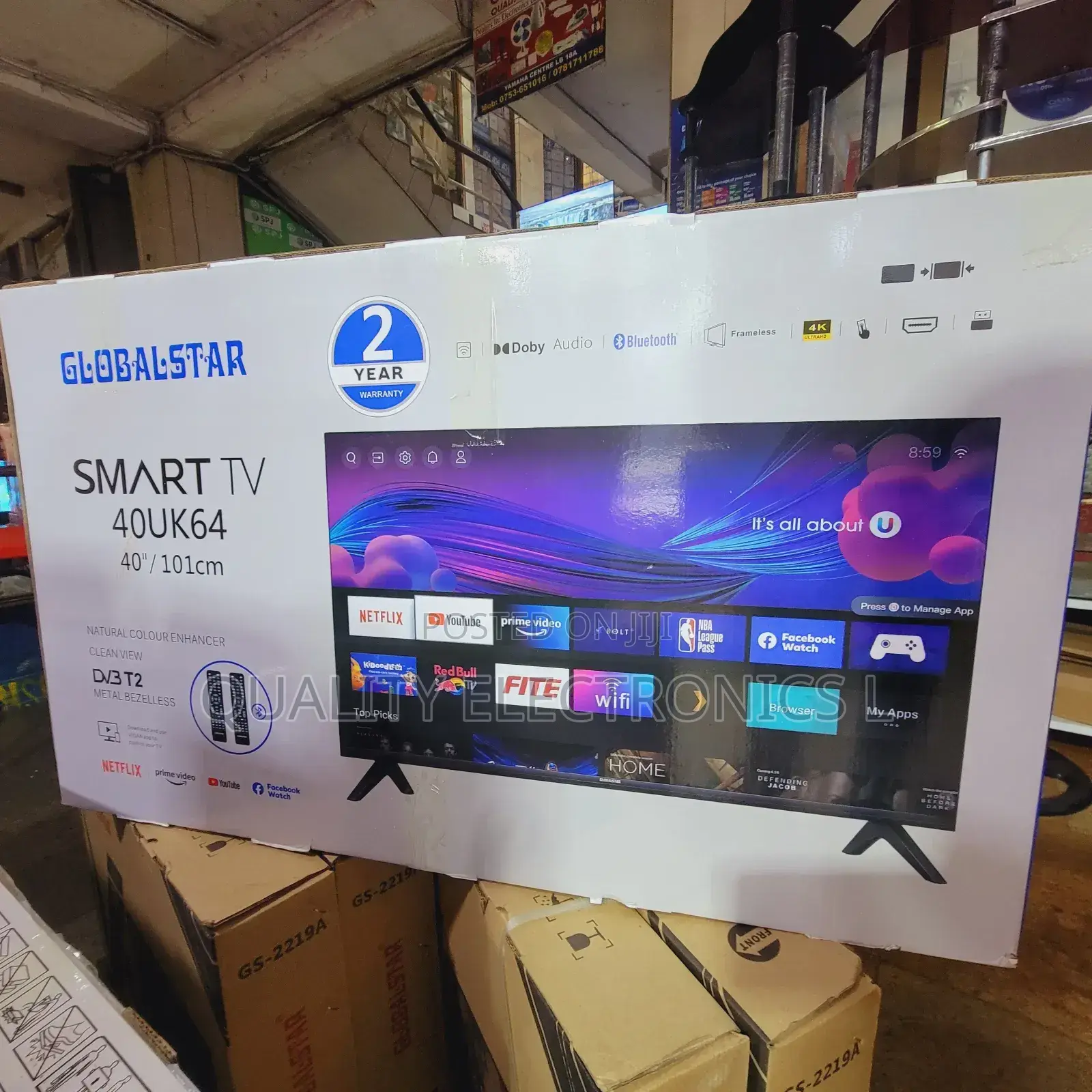 Globalstar 40 Inches Smart Tv With Bluetooth