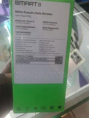 New Infinix Smart 8 64 GB Black