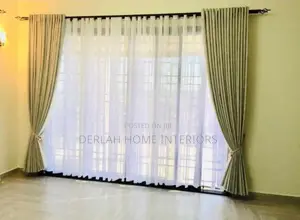 Large Door Full Set Curtain and Net 