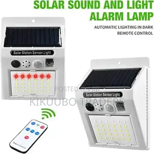 Solar Alarm Light With Motion Sensor Detector