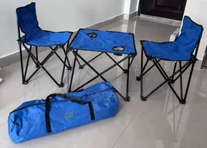 Portable 2 Seater Outdoor Foldable Camping Chair With Table.