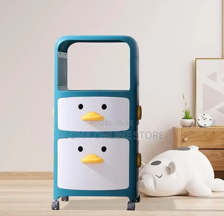 2 Tier Plastic Storage Cabinet