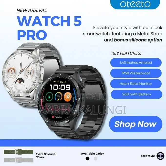 Oteeto Watch 5 Pro 1.43 Inch AMOLED Display Smart Watch