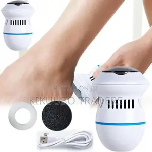 Electric Foot File Callus Remover Pedicure -White