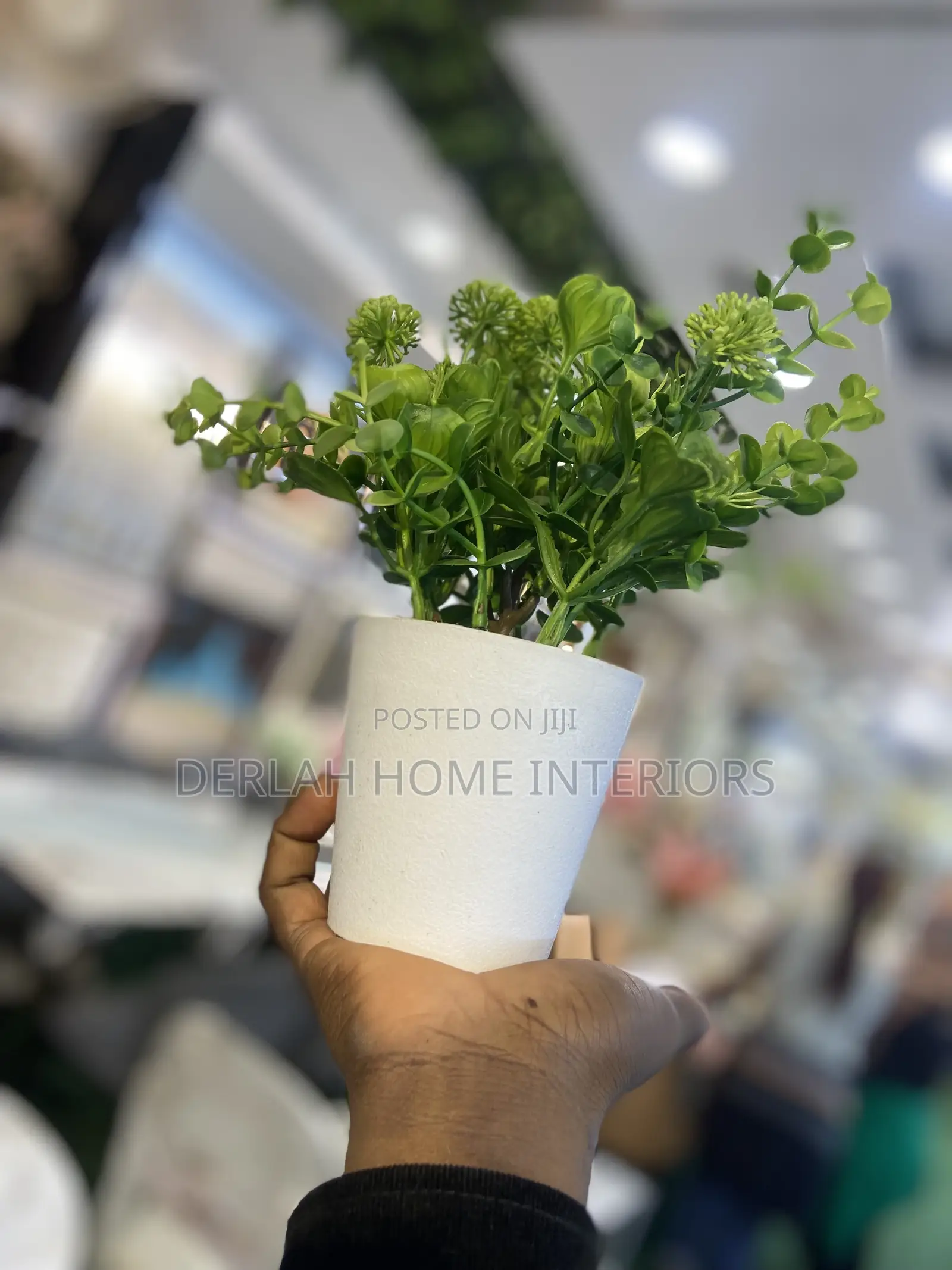 Center Table Green Artificial Deco Plants