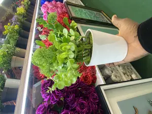 Center Table Green Artificial Deco Plants