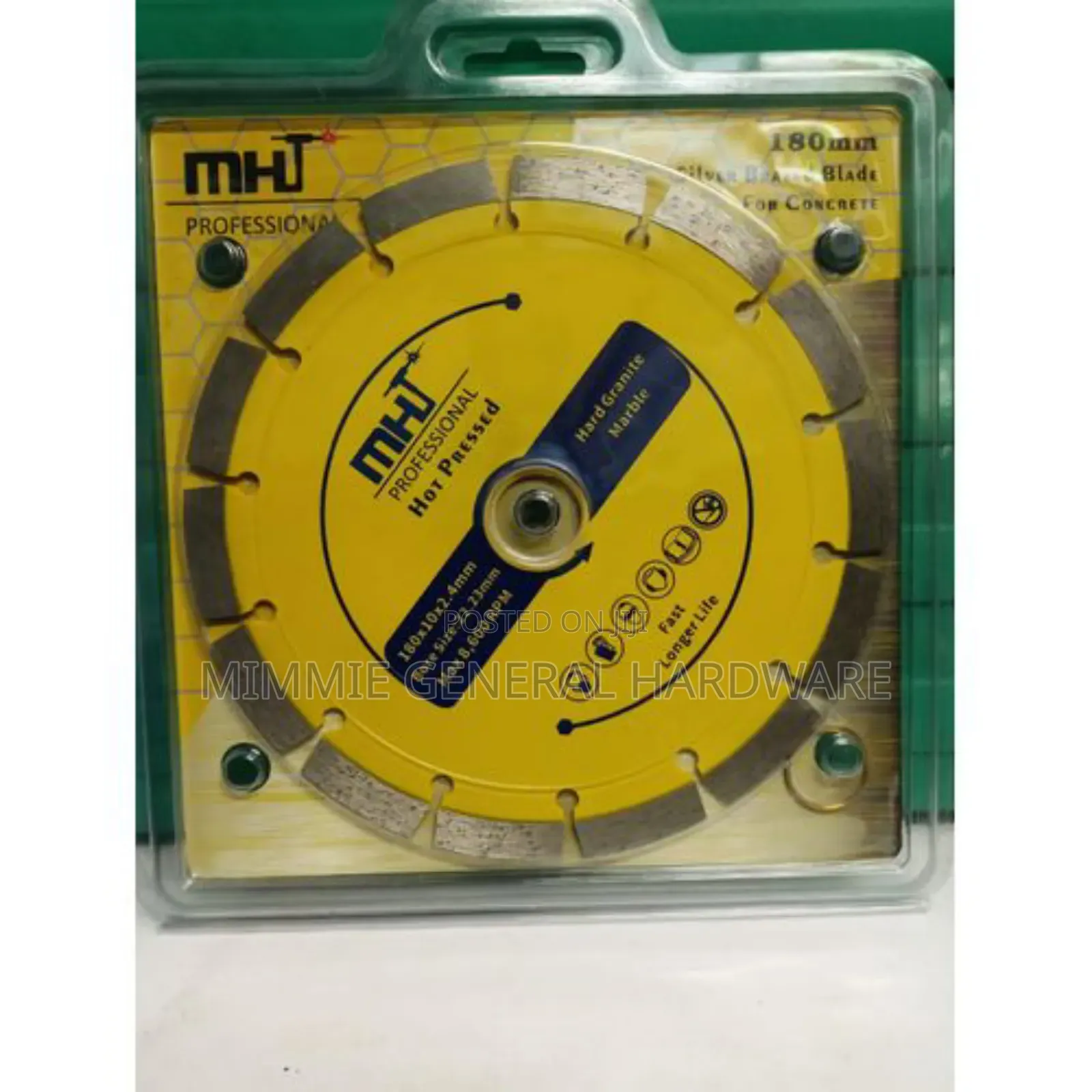Concrete, Diamond Cutting Disc 9" MHT
