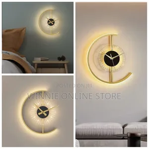 Golden Wall Clock