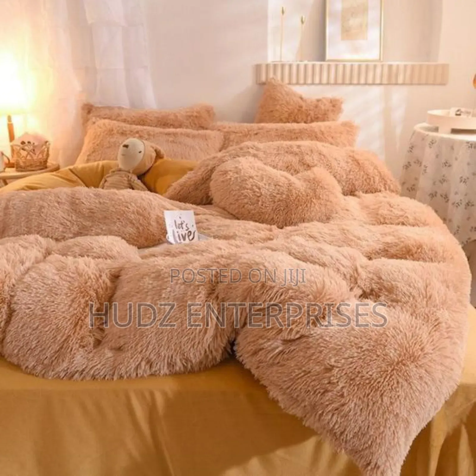 Fluffy Duvet 6pc Brown