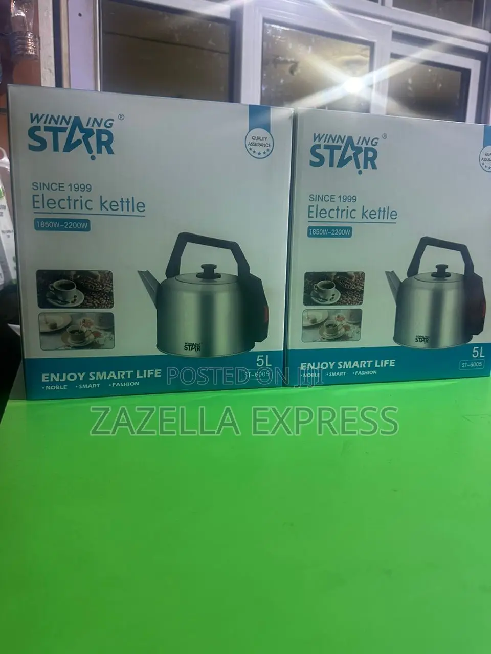 Winning Star 5 Litre Electric Kettle- Silver,Black