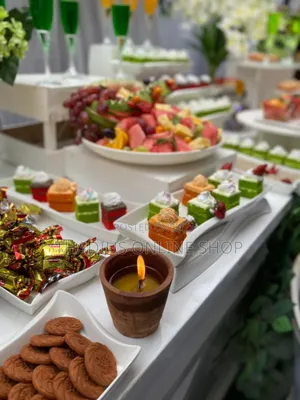 Our Dessert and Fruit Table Made With Art of Good Work
