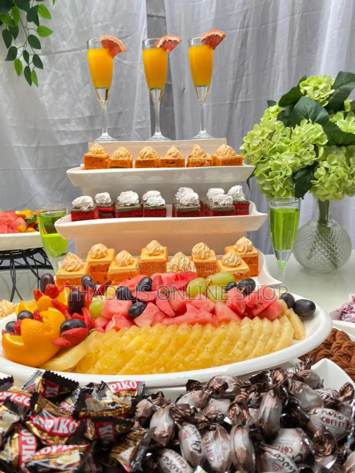 Our Dessert and Fruit Table Made With Art of Good Work