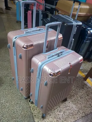 Original Rubber Plastic Suitcases. Medium.( Gold)