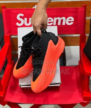 Photo - Black/Orange Adidas Anthony Edwards 1 Basketball Sneakers