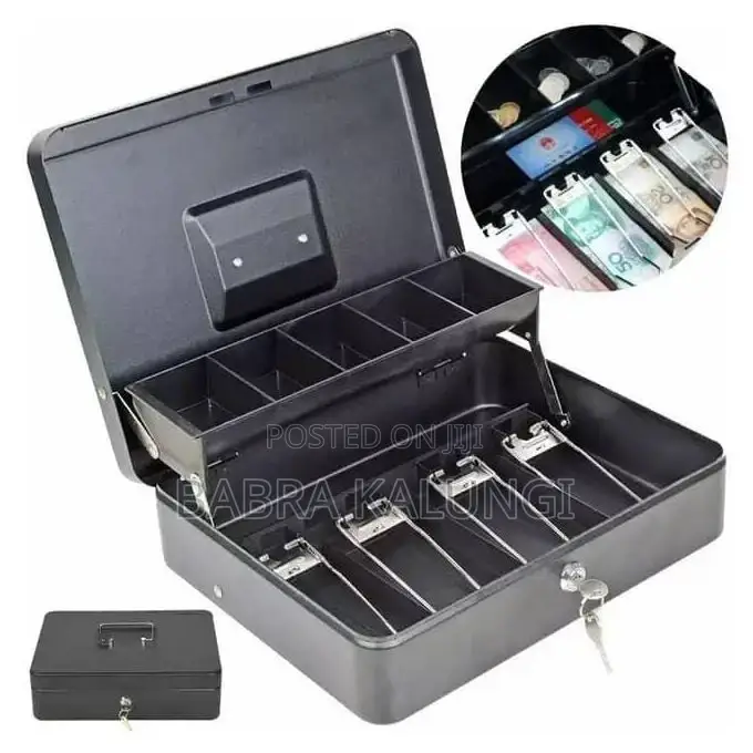 Portable Shop Money Cash Register Box Container