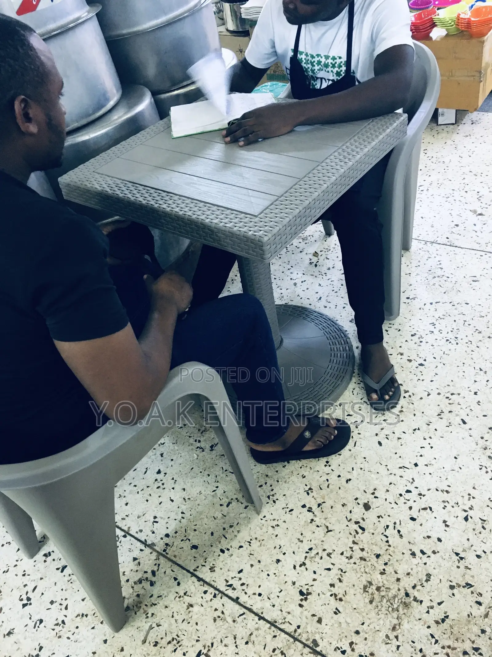 Table and Two Chairs