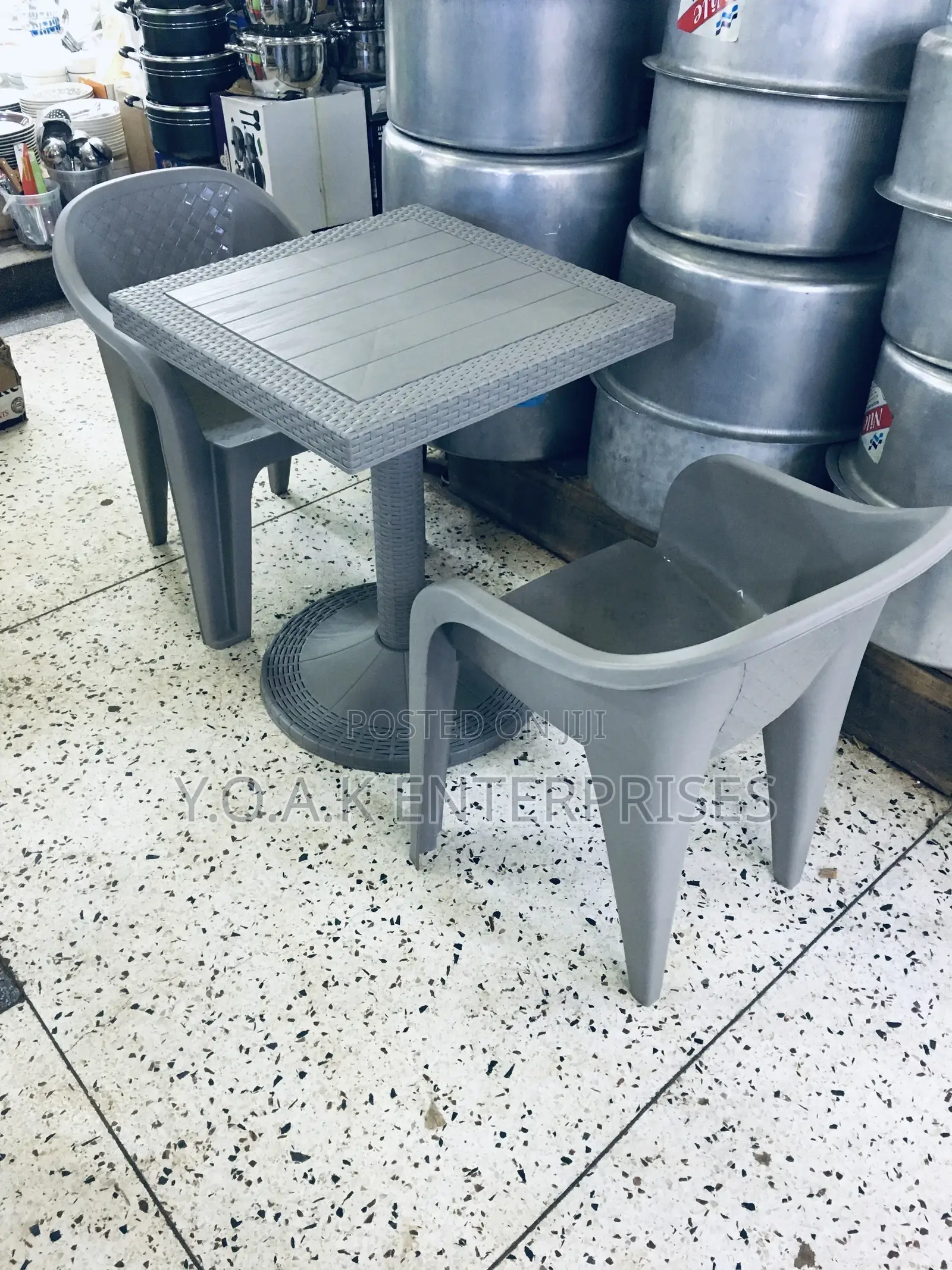 Table and Two Chairs