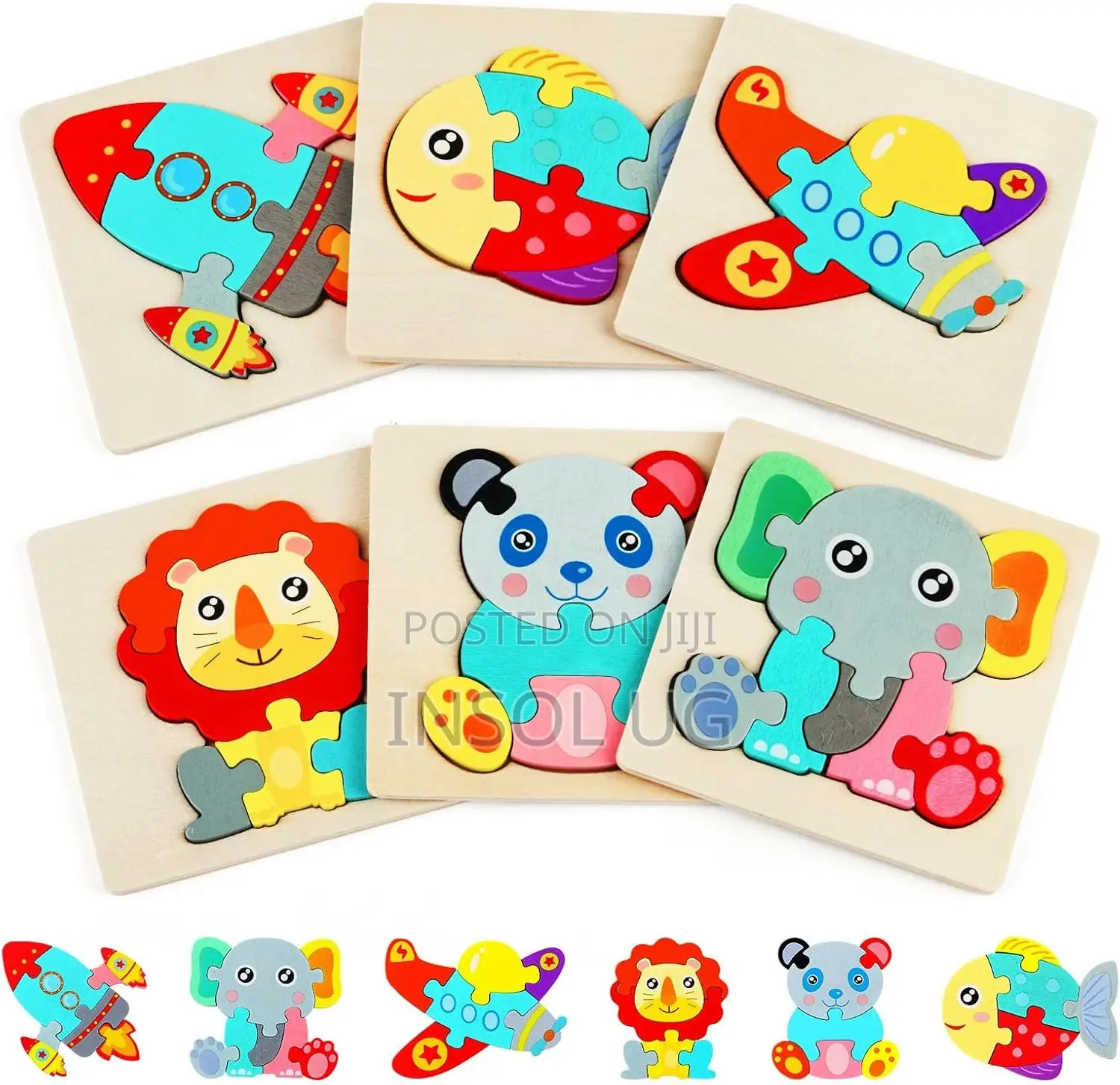 Wooden 3D Puzzles for Kids