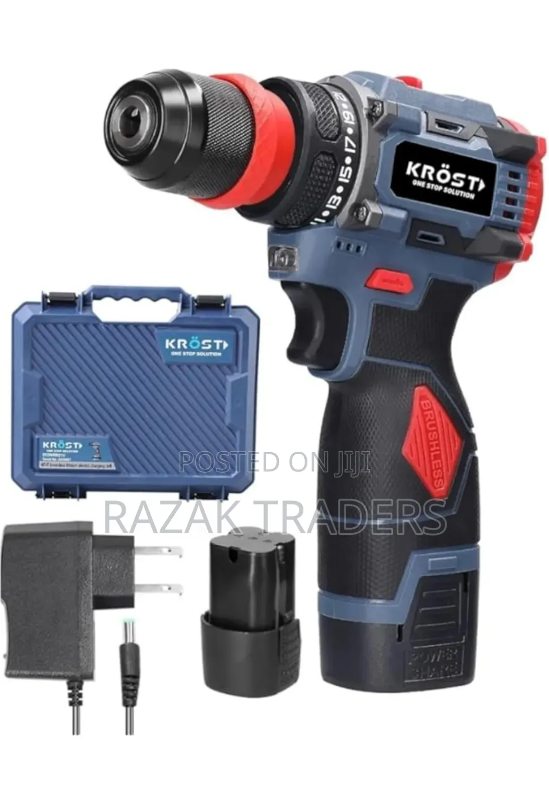 18V Portable Brushless Motor Cordless Impact Drill