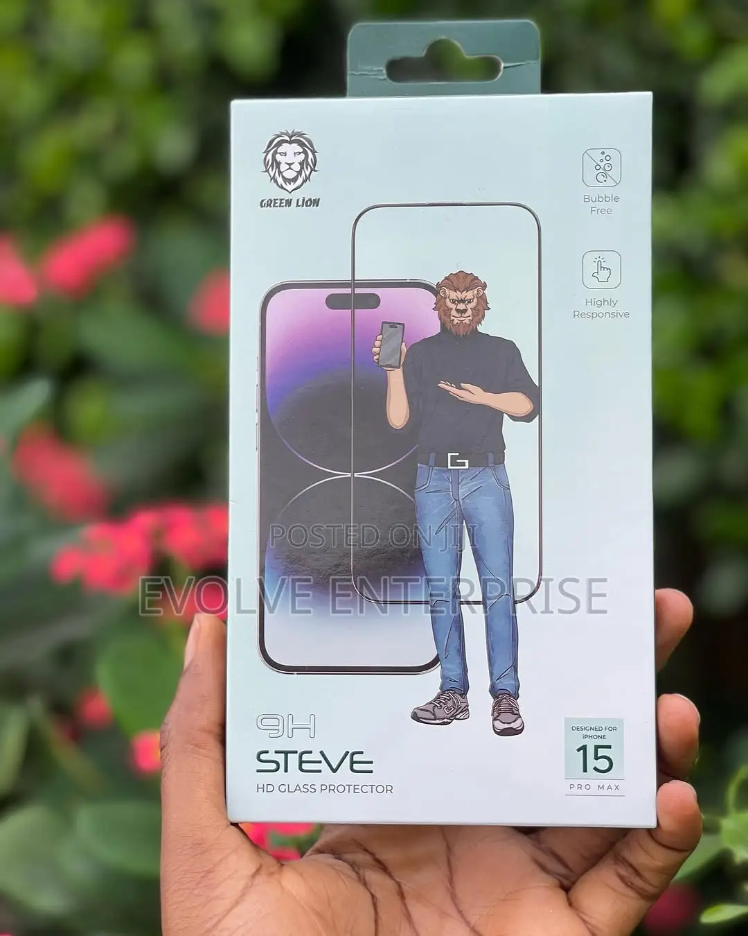 Green Lion HD Glass Protector for iPhone 15 Pro Max