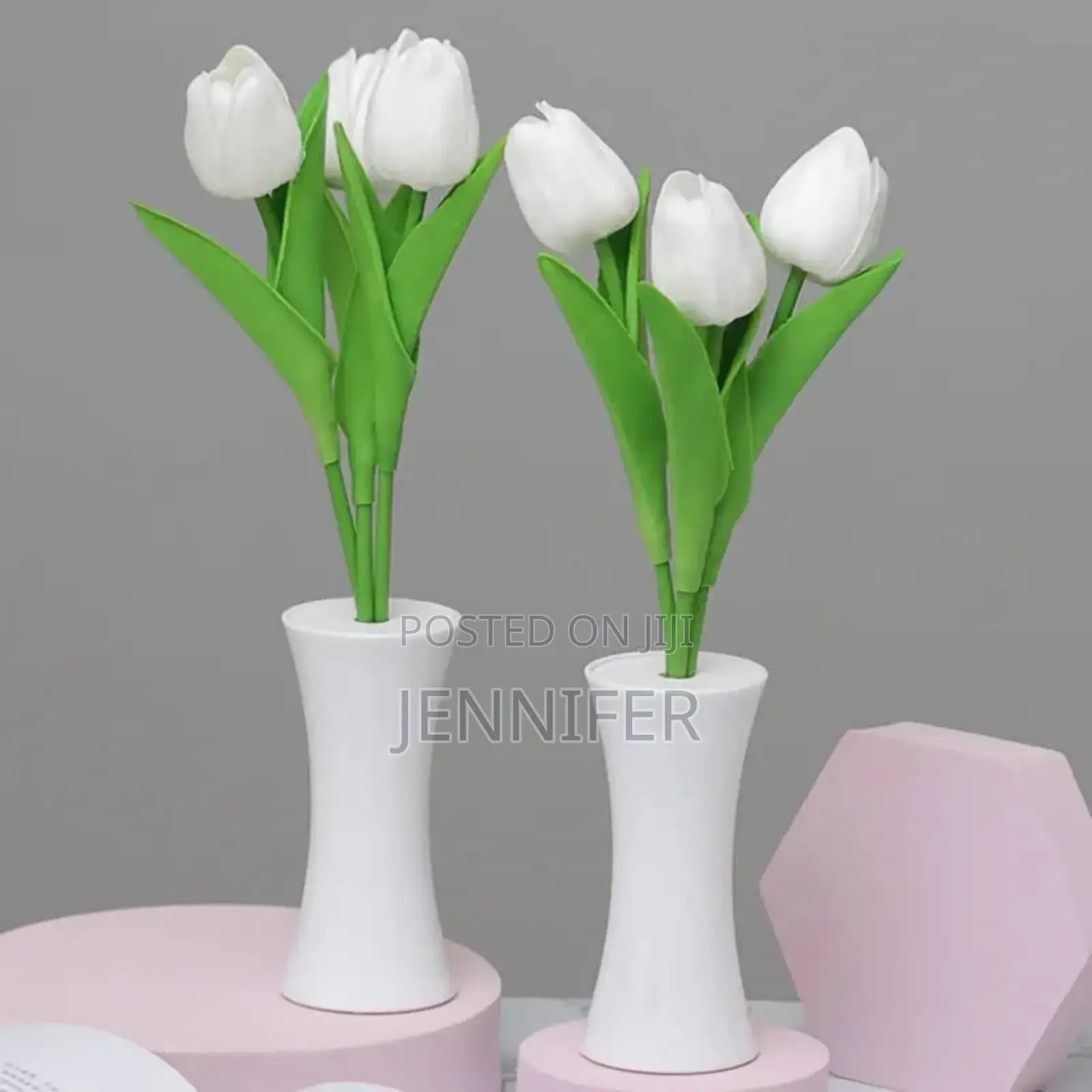 1pc Plastic Artificial Tulip Design Led Night Lamp