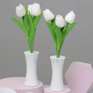 1pc Plastic Artificial Tulip Design Led Night Lamp