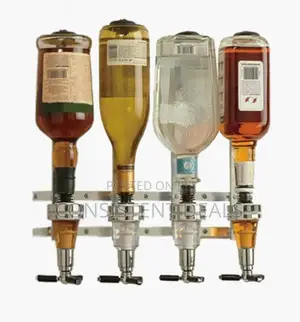 4 Bottle Wall Mounted Bar Butler Liquor Dispenser