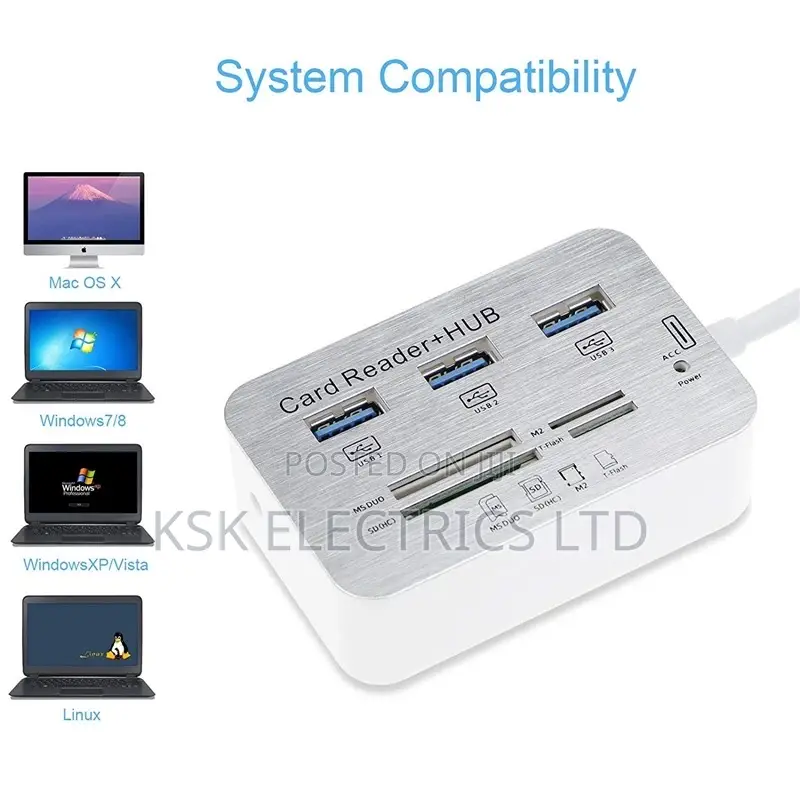 3.0/3.1 Hubs Multifunction With 3 Ports +SD/TF Card Reader