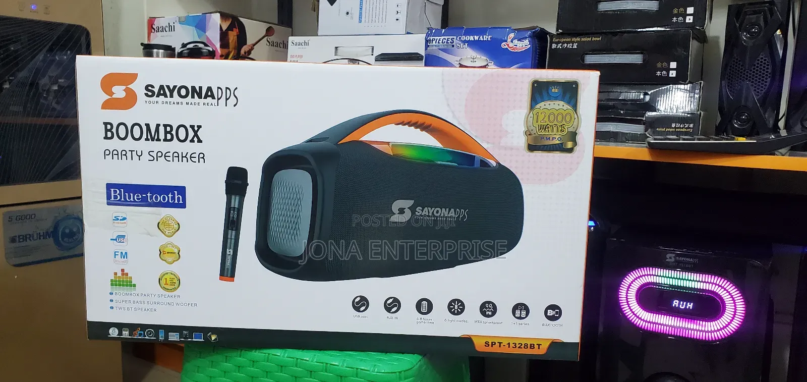 Sayonapps Boombox Party Speaker