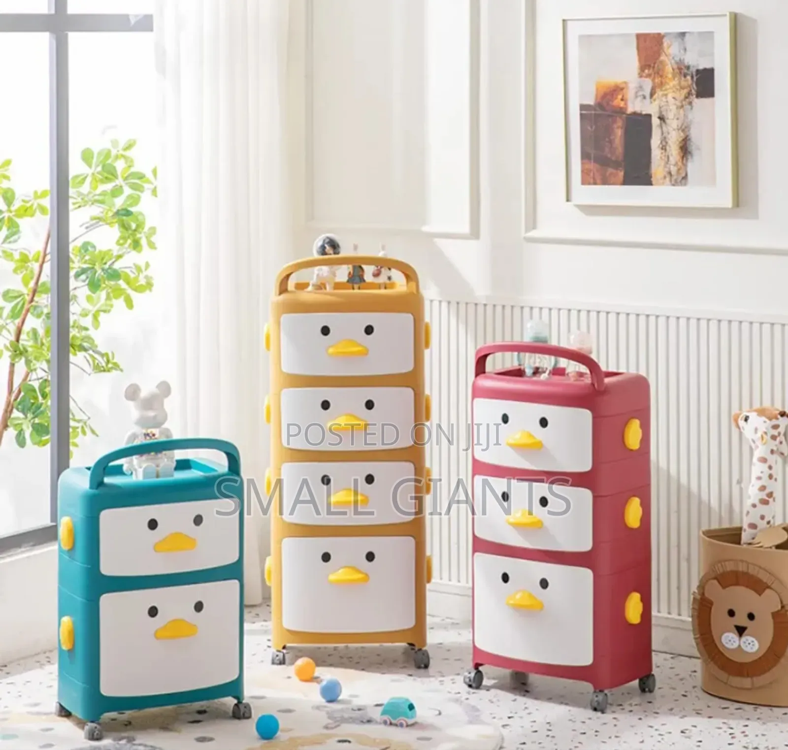 Multi-Layer Children's Toy Storage Cabinet