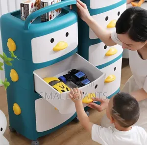 Multi-Layer Children's Toy Storage Cabinet