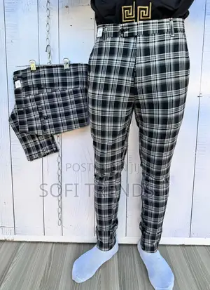 Gentle Checkered Pants