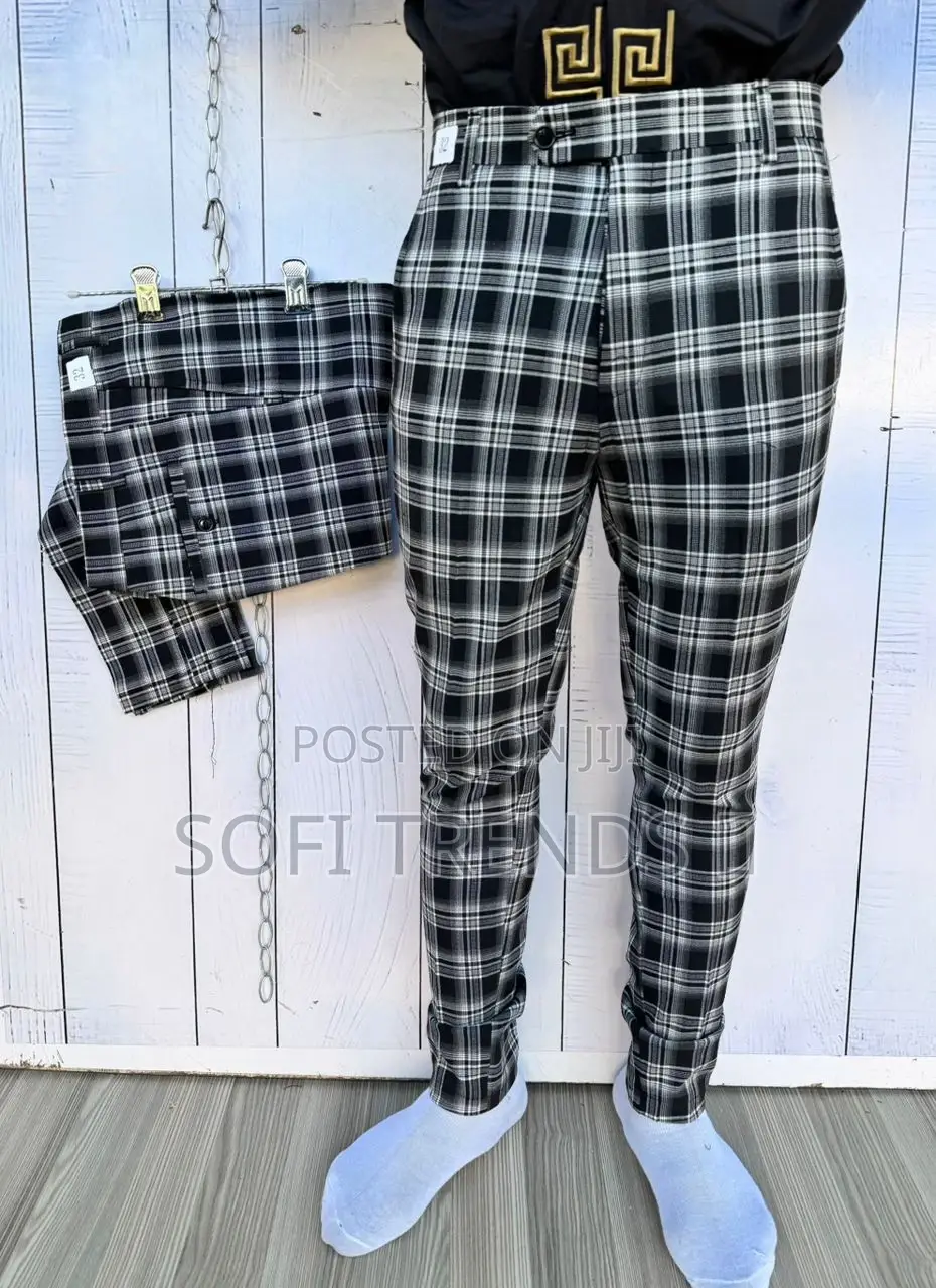 Gentle Checkered Pants