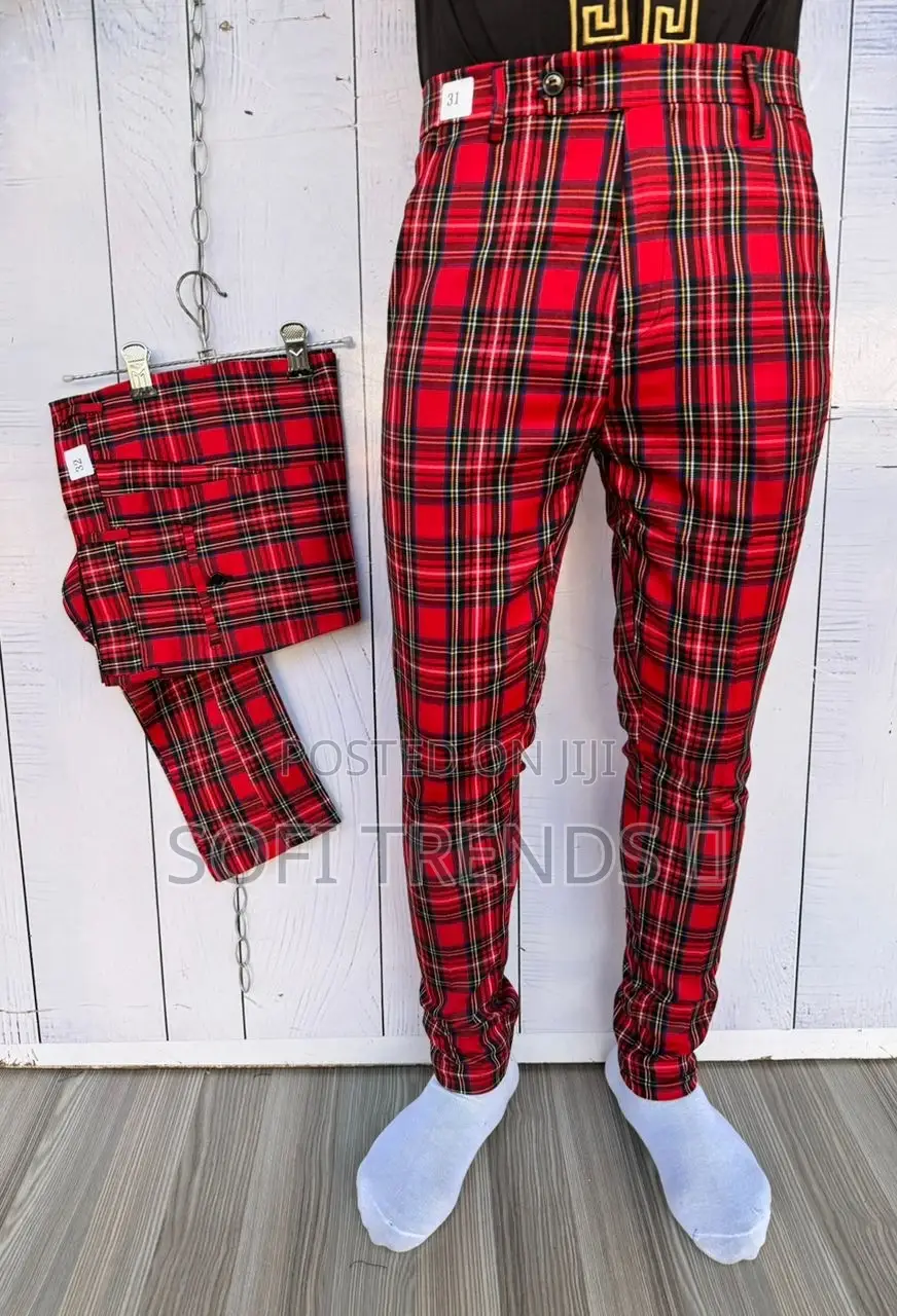 Gentle Checkered Pants