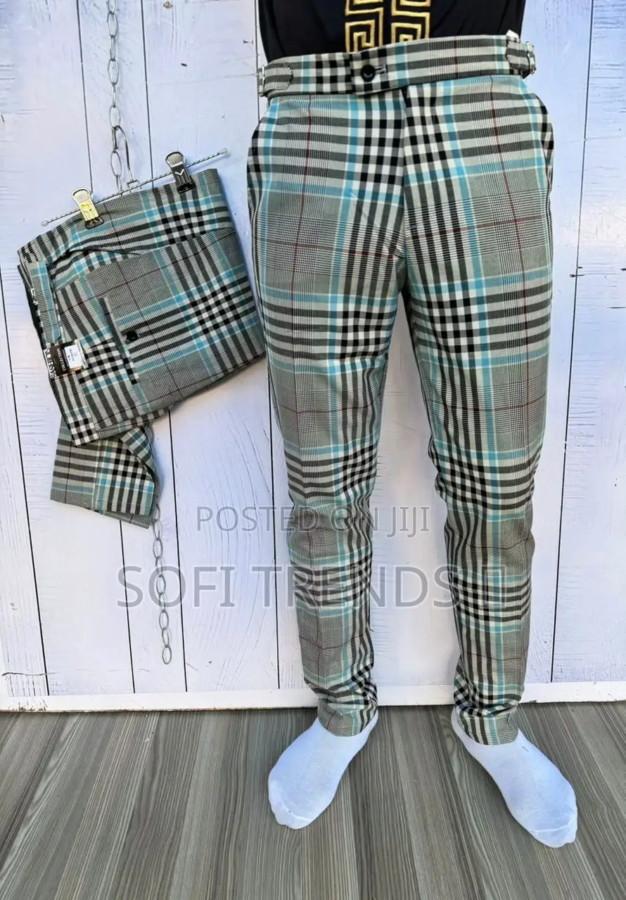 Gentle Checkered Pants