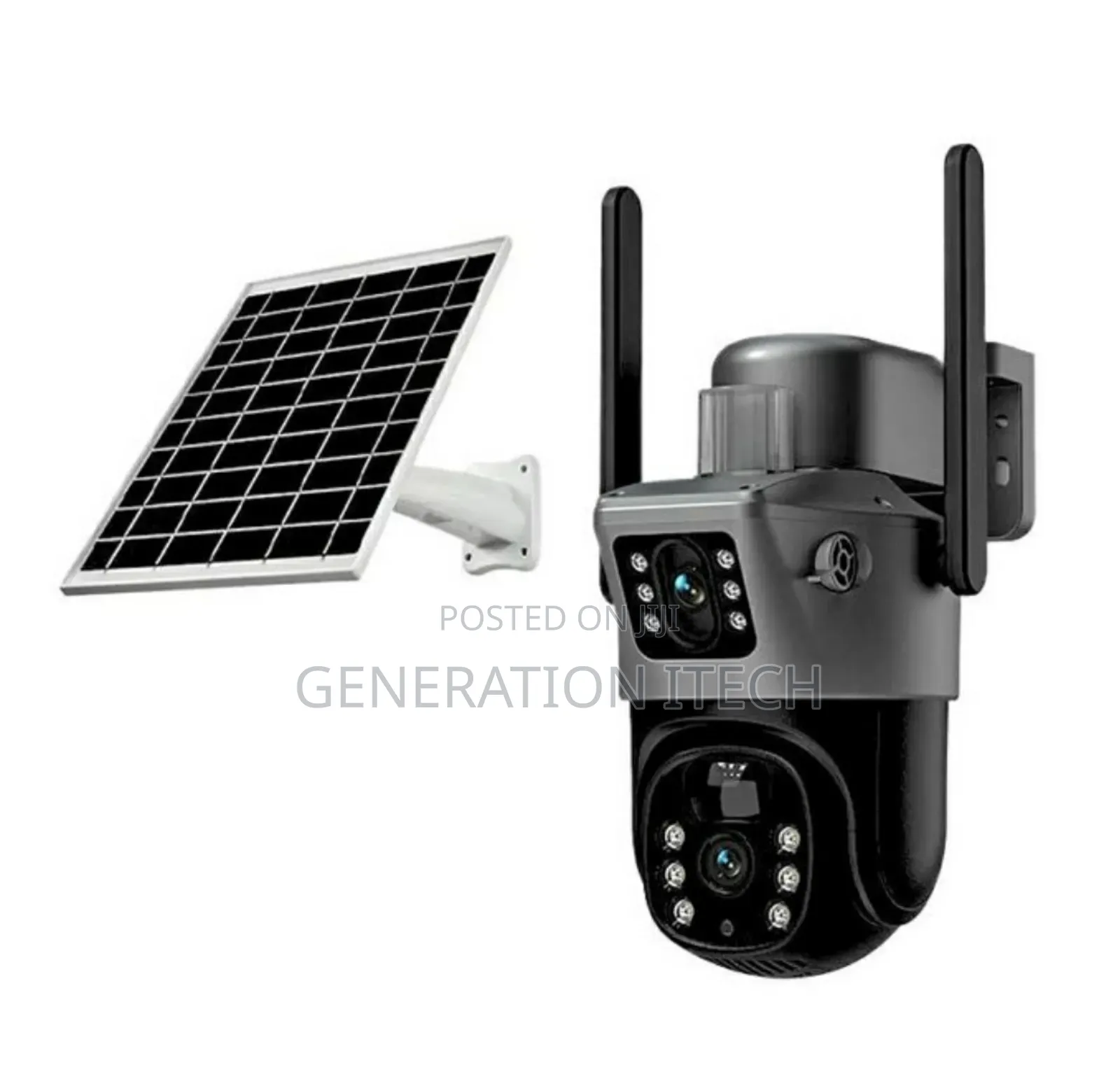 V380 Pro Solar Security Camera With Dual Lens Simcard-