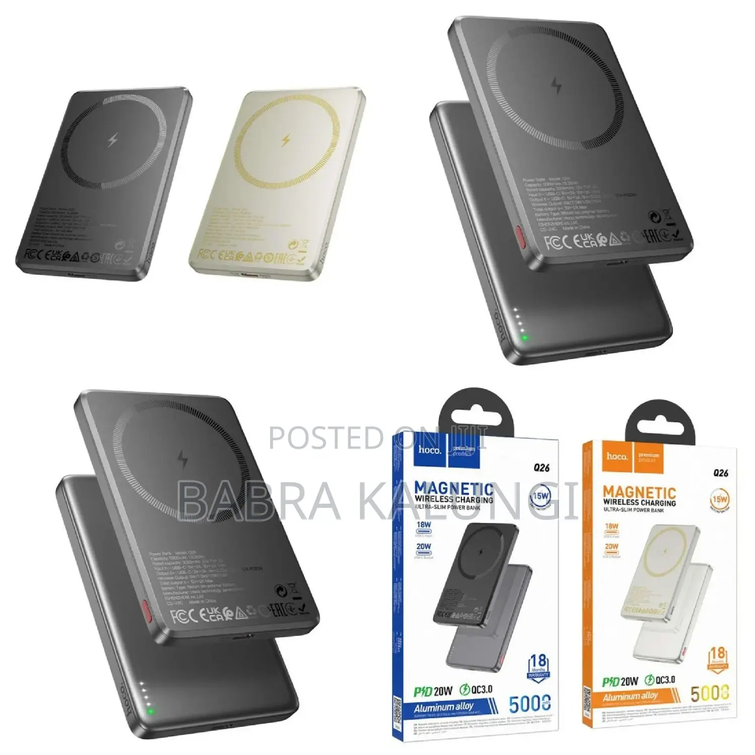 Hoco Utra-Slim Magsafe and Poweful Power Bank Power